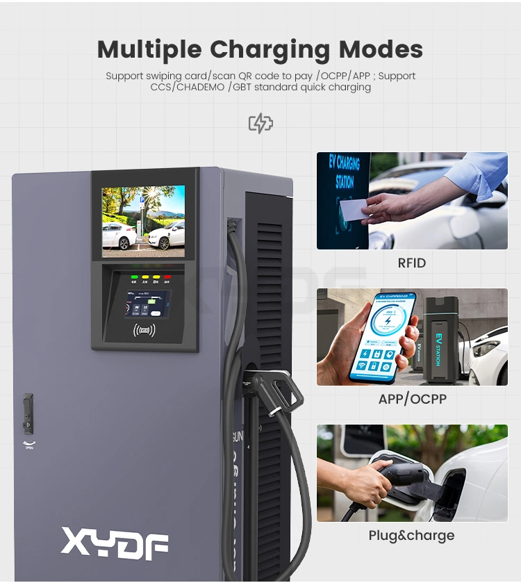 Xydf DC Factory Delivery Gbt, CCS1, CCS2, Chademo 60 Kw/80 Kw Cost-Effective Charger Commercial Use Electric Cars Charging Station