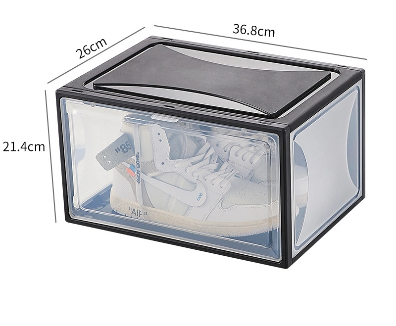 Shoe Storage Box Transparent Sneakers Dustproof Anti-Oxidation Shoe Cabinet Drawer Type Side Open Shoe Box Shoe Wall Shoe Rack Acrylic Shoe Box