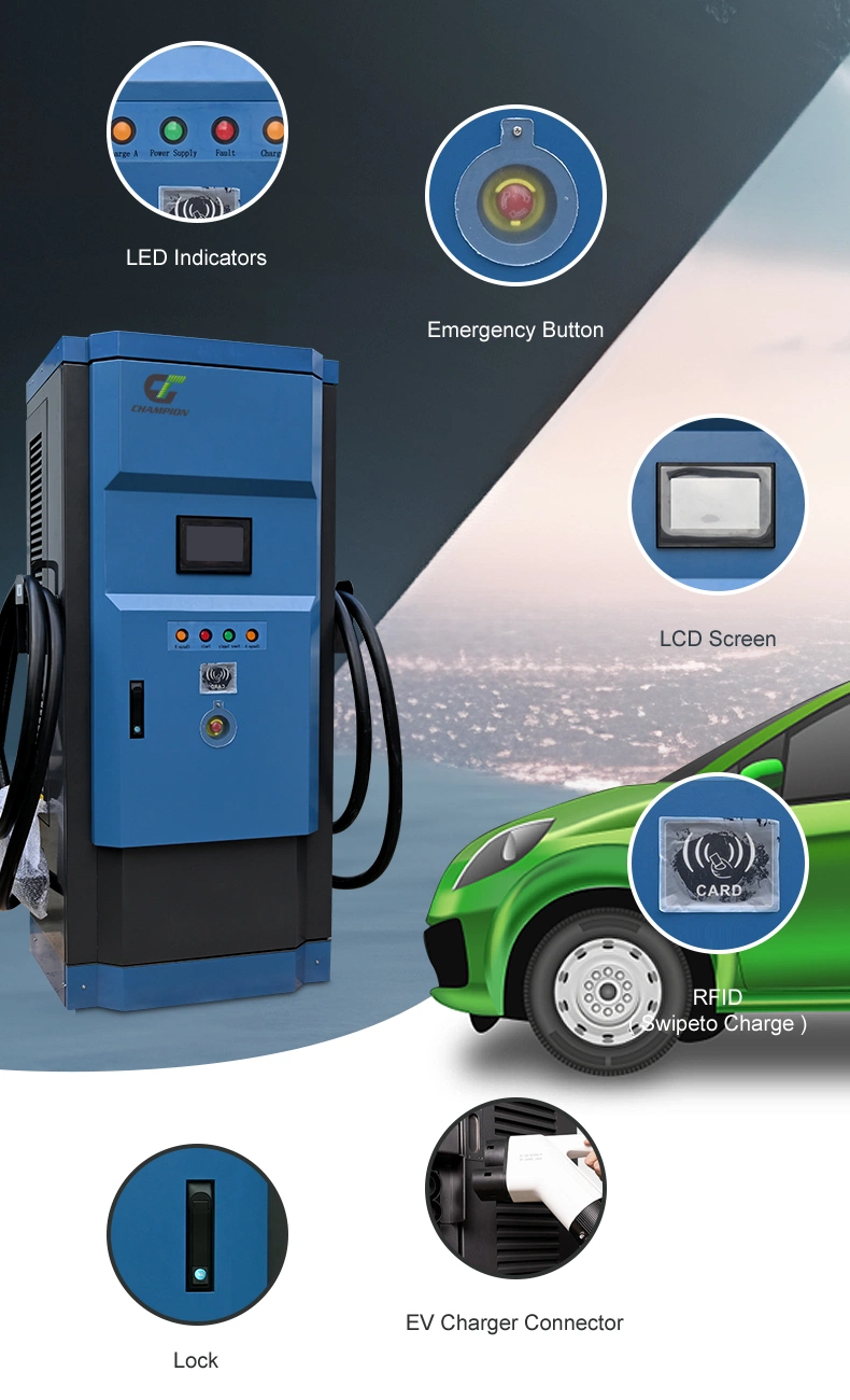 High Cost Performance DC EV Charger Station 160kw 180kw for Commercial Use with Ocpp, CE Certificate