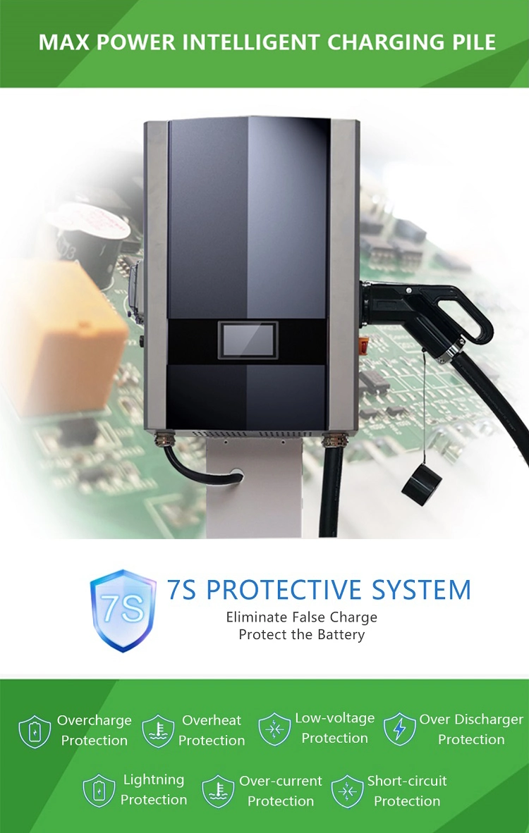 30 Kw Direct Current Electric Charger Wallbox Ocpp1.6j Commercial Use