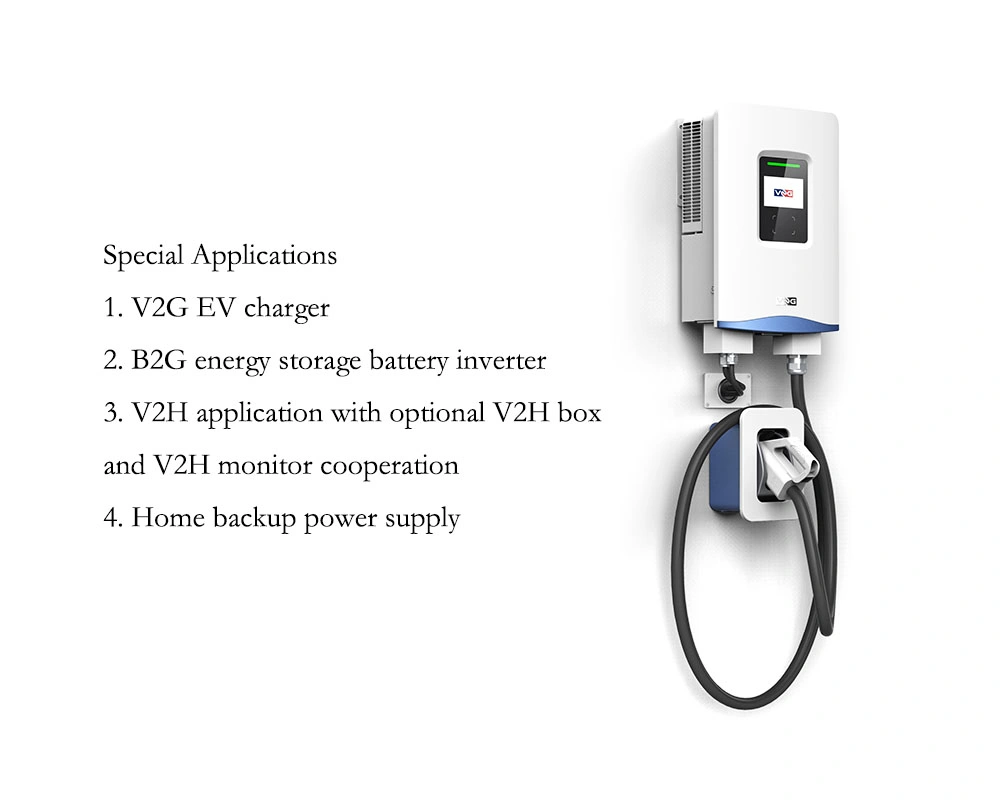 2023 New 7kw V2h V2g Wallbox Home EV Charger Bidirectional 32A 95% Efficiency