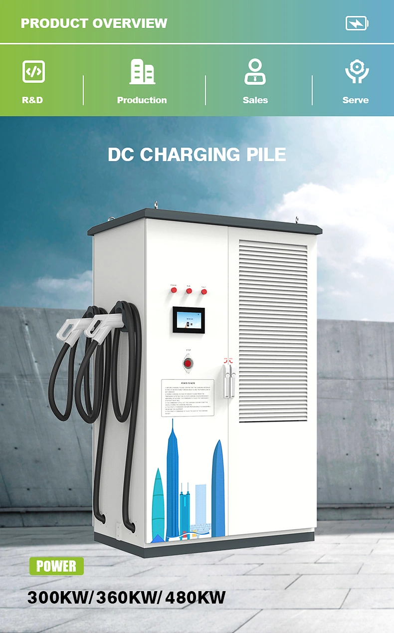 Commercial Public DC Bus EV Fast Charging Station 300kw 360kw 480kw CCS1 CCS2 Gbt Best Project Company Chademo EU UK Smart EV Charger for Truck