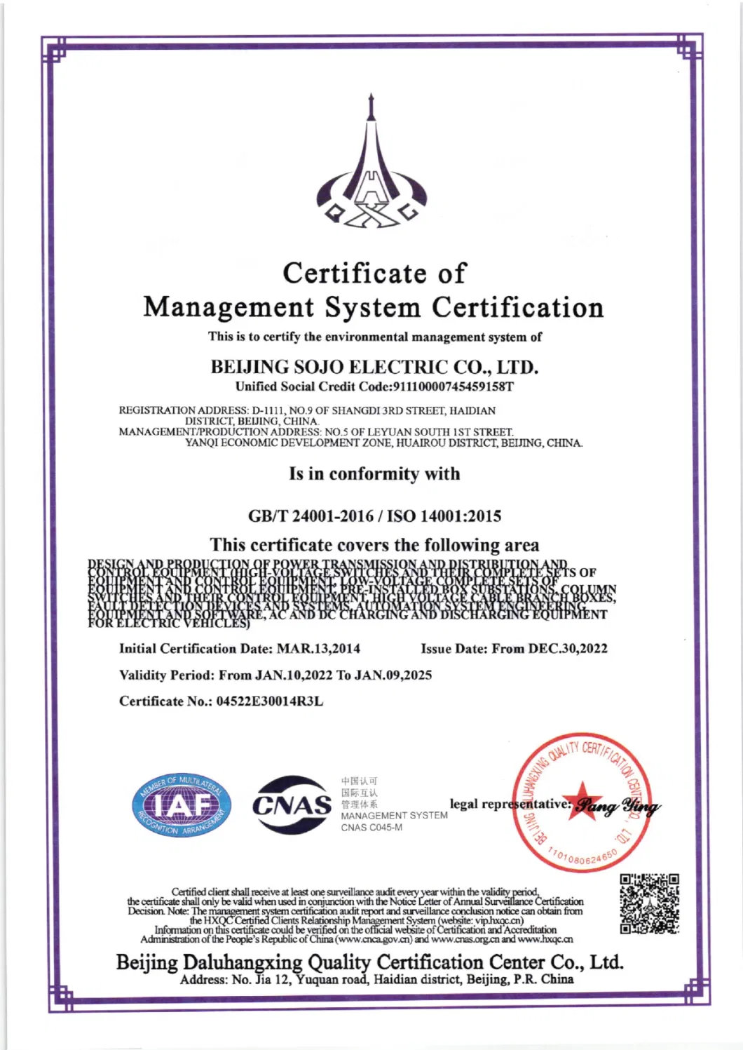 Electric Vehicle Charging Station CE Certified