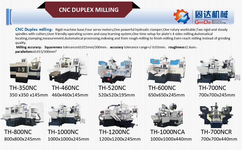 Twin Head Milling Machine Automatic Measurement, Automatic Cutting, Milling Instead of Grinding Chamfering Function-Barcode Scanner-Gooda