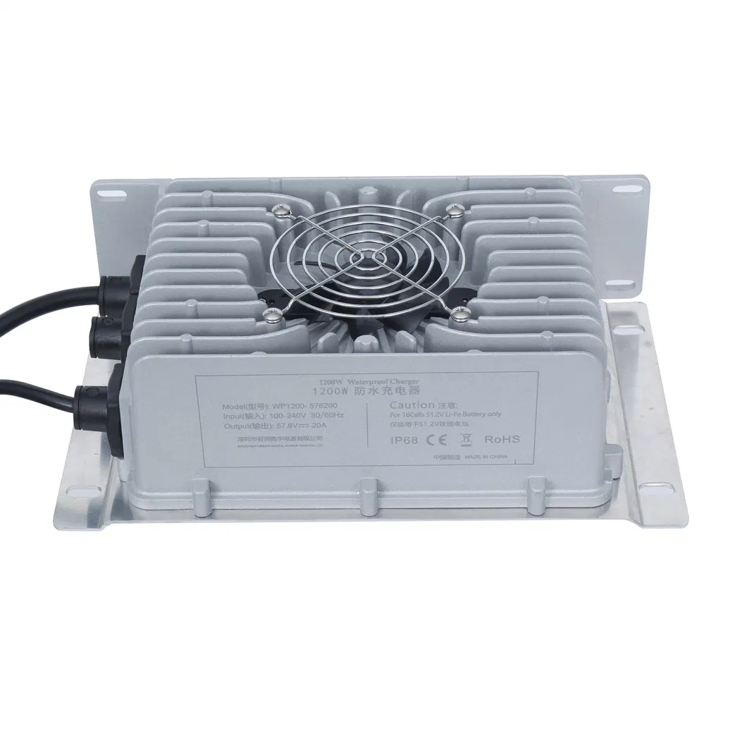 Waterproof 1800W 1200W 24V 29.4V 42V 48V 50.4V 54.6V 58.8V 67.2V 75.6V 84V 20A 25A 30A 40A Lipo Lithium Li-ion Battery Charger