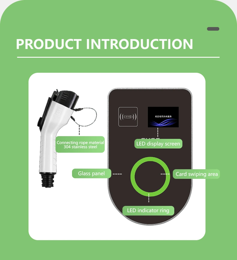 AC EV Charger Wall-Mounted Charging Stations 7kw 11kw 22kw EV Charger Charging Station