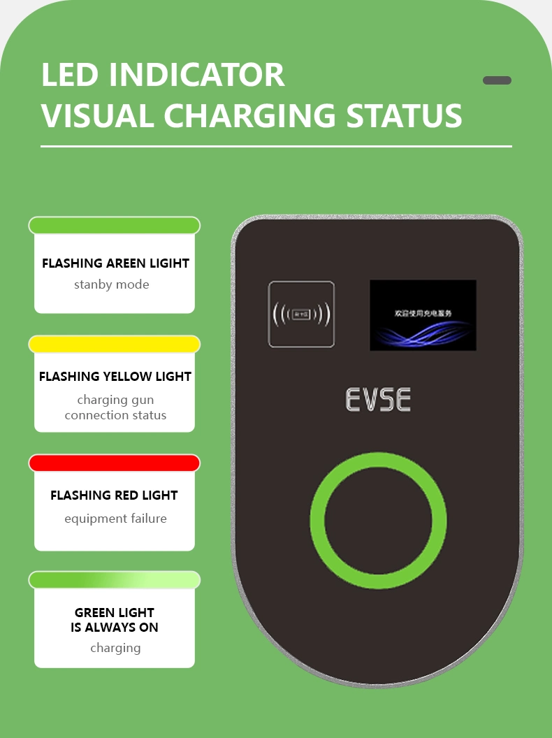 AC EV Charger Wall-Mounted Charging Stations 7kw 11kw 22kw EV Charger Charging Station