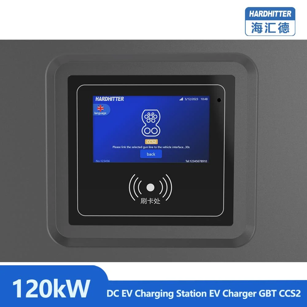 Hardhitter CE Certified 120kw DC EV Charger CCS2 Gbt Dual Guns Charging Pile Electric Vehicle EV Charging Stations