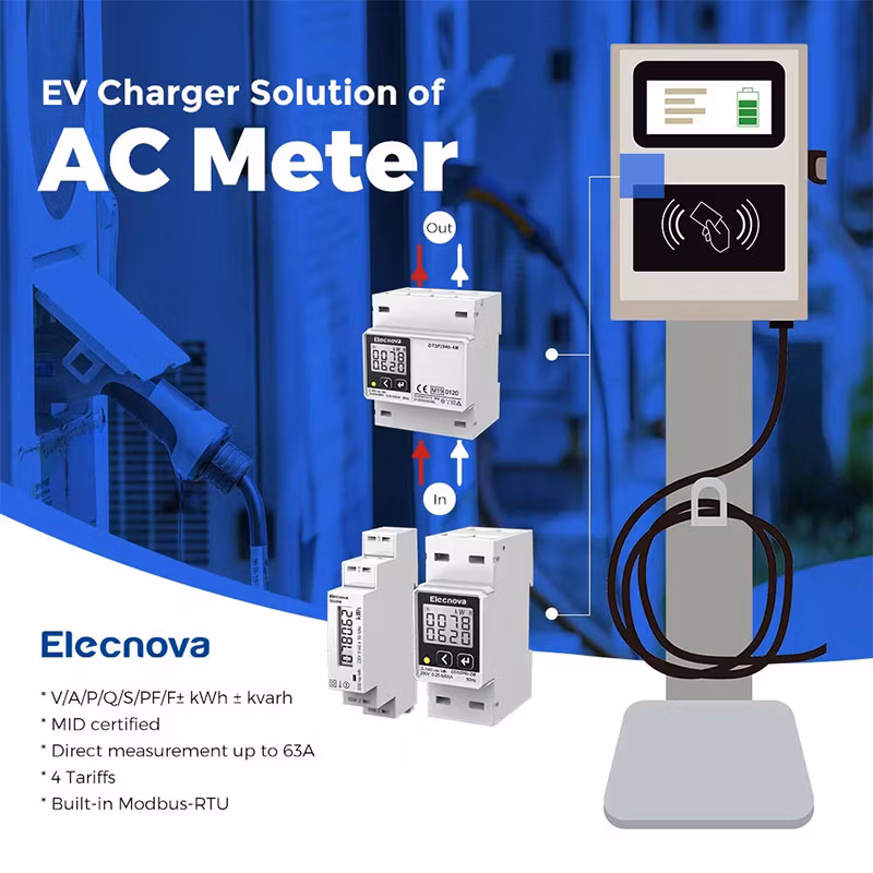 AC Solar Energy Meter for EV Charging