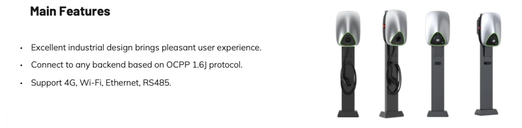 60kw/120kw/180kw EV Car Charging Station Charging Pile for Outdoor Commercial Use