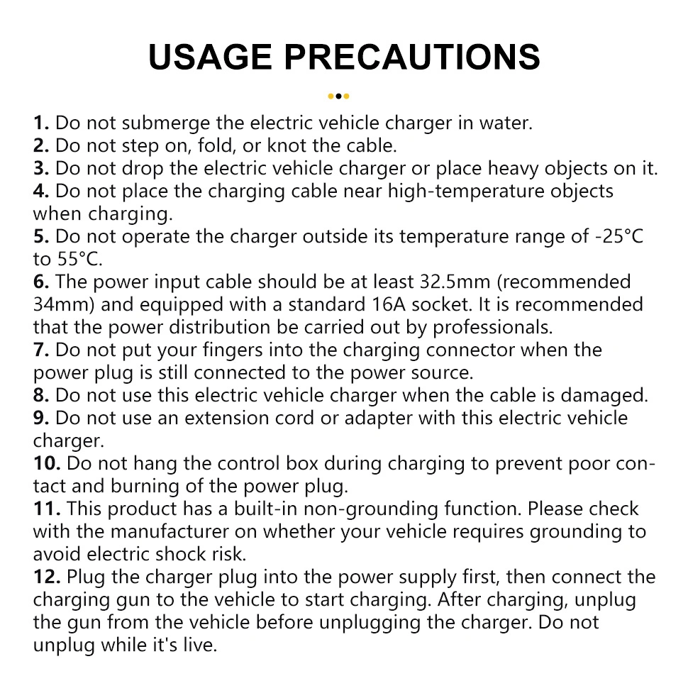 New Gbt Car Charger 16A portable EV Charger with 3.5m 5m Cable Current Adjustable Electric Vehicle Car Charging Station