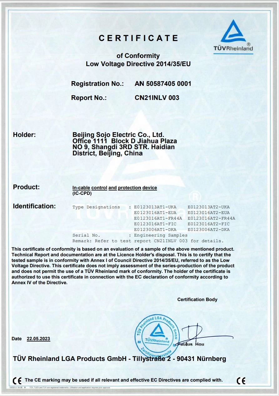 Electric Vehicle Charging Station CE Certified