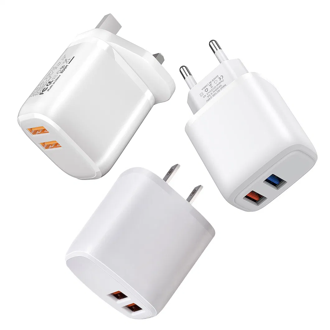 Quick Fast Charging Smartphone Charger for Samsung iPhone Fast 20W Home Phone Adapter QC3.0 USB Mobile Battery Charger Wholesale Quick Smartphone Charger