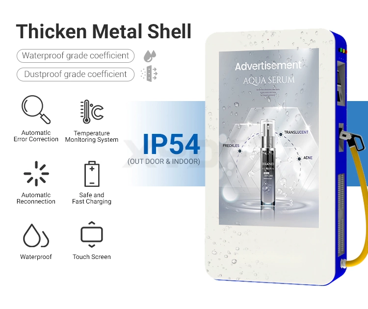 Xydf Big Screen Advertising EV Charger Gbt, CCS2/CCS1, Chadem EV Battery Popular Level CE 120kw Fast DC EV Charger
