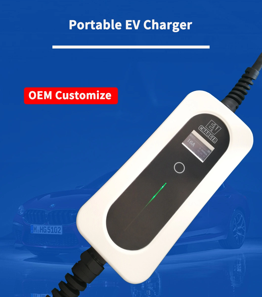 Portable/Mobile EV Charger 7kw Wallbox Smart Home AC EV Charger Car Battery Charger