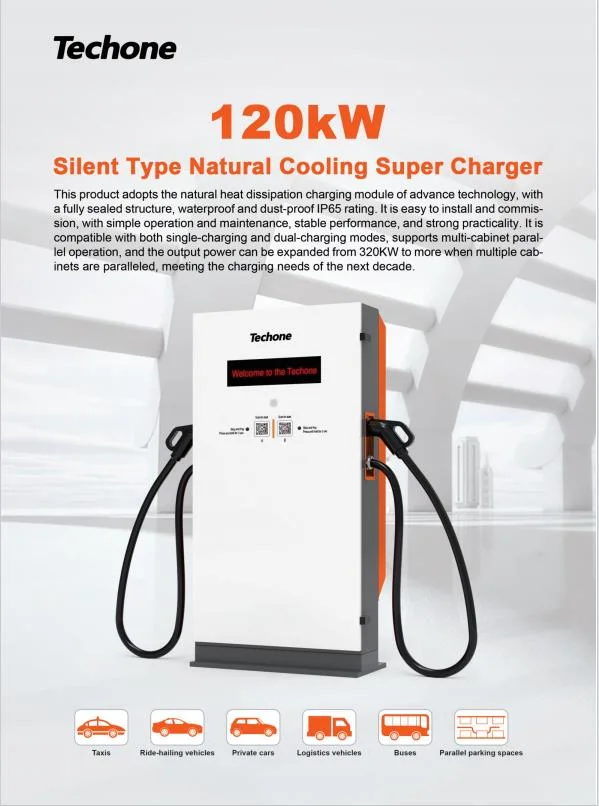 120kw DC EV Charger Electric Vehicle Fast Charging Pile CCS Commercial EV Car Charging Stations for Sale