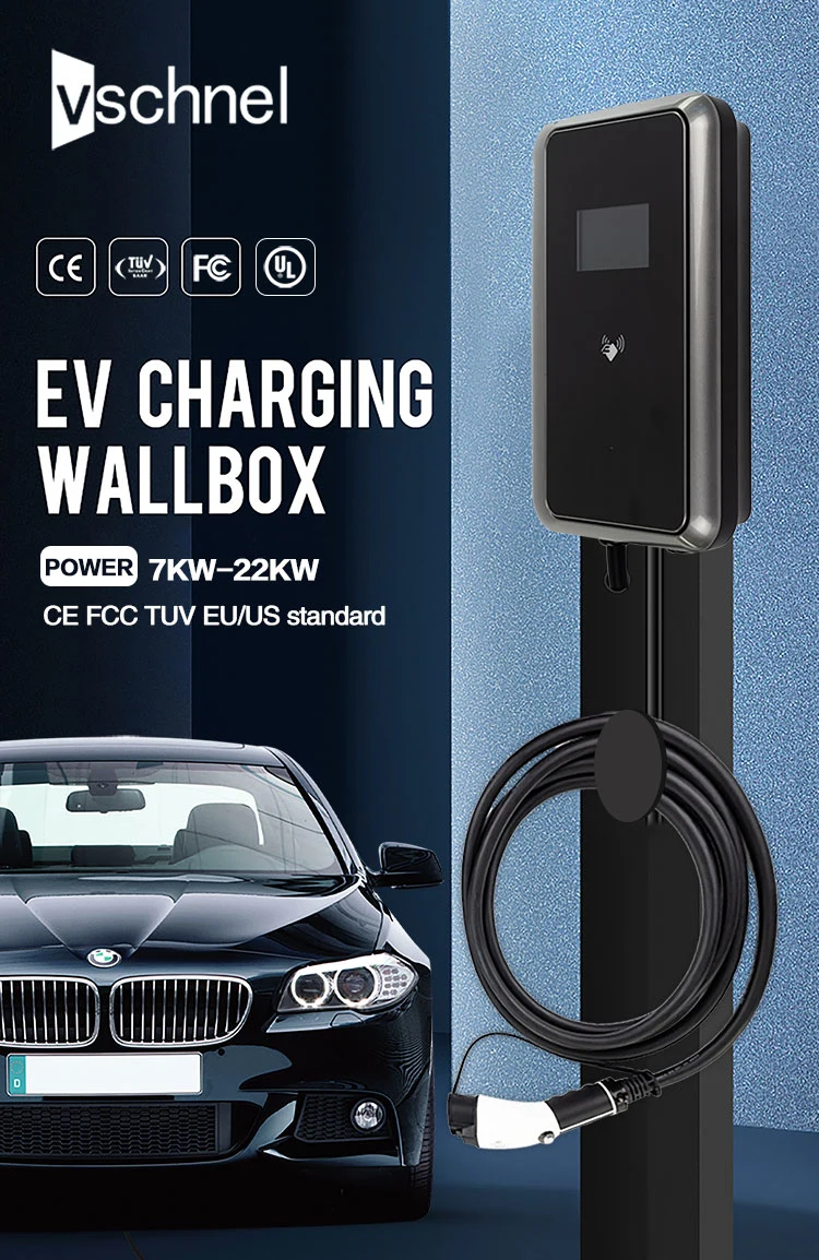 Home Use Wall-Mounted AC Fast EV Charger