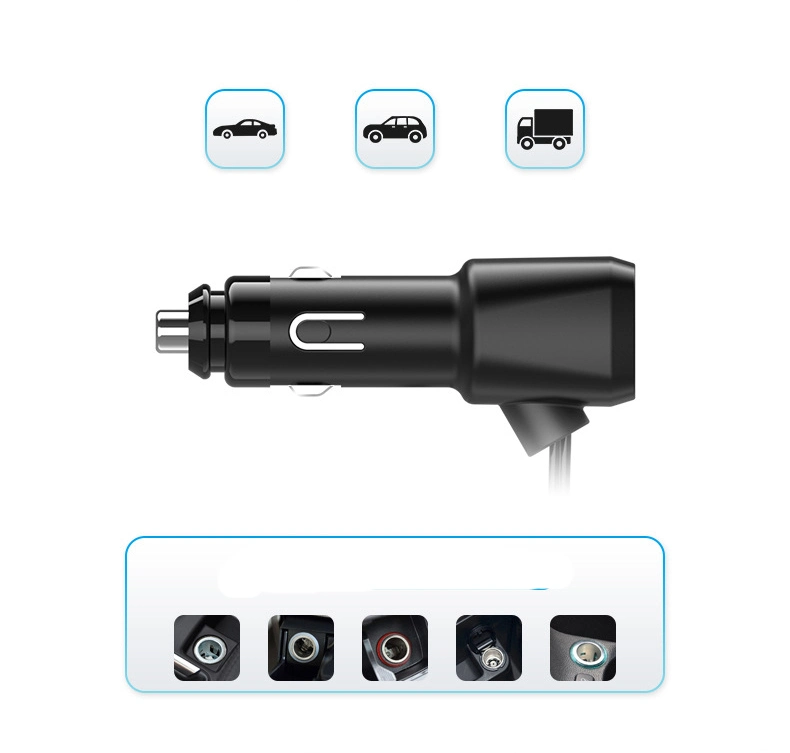 Multi-Function Car Cigarette Lighter One Drag Three Vehicle Mobile Phone Charger