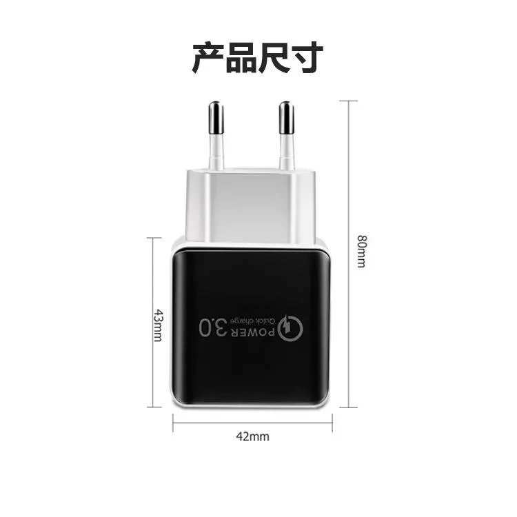 QC 3.0 Fast Wall Charger USB Quick Charge 5V 3A 9V 2A Travel Power Adapter Fast Charging Us for iPhone X Xs Samsung Huawei Tablet