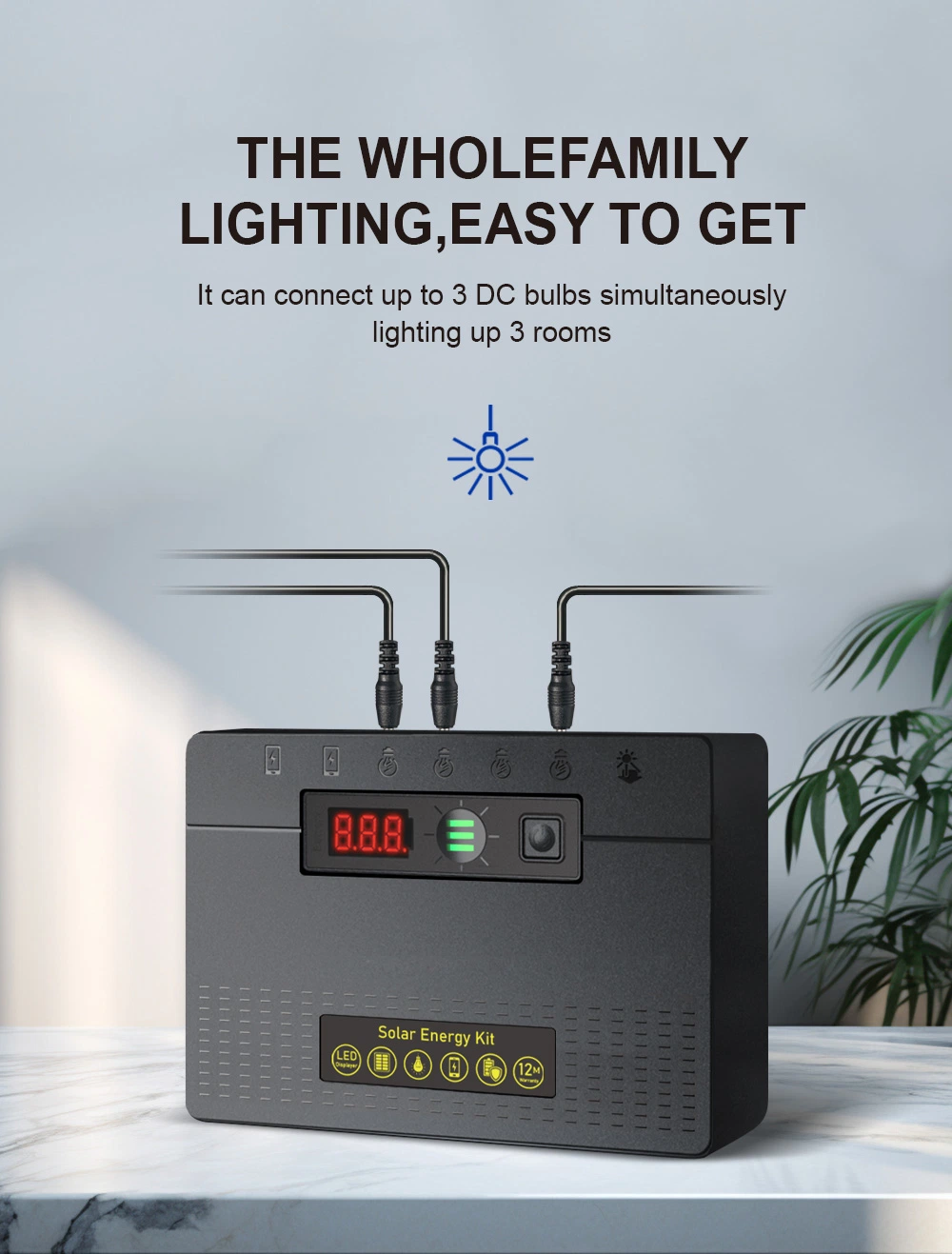 Lighting Africa 5W Solar Solar Home Charging Station for Indoor Use