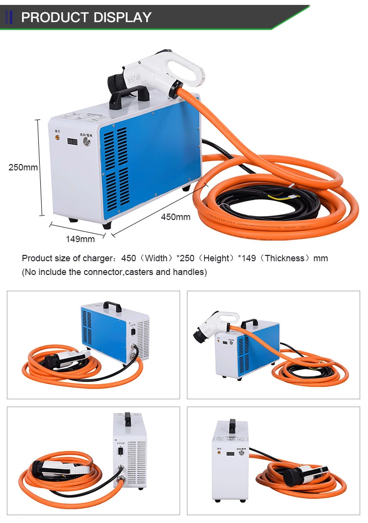 CE Certification Home Use Fast Charging 20A 32A Portable Gbt 7 Kw 15kw 20kw DC EV Charger Station