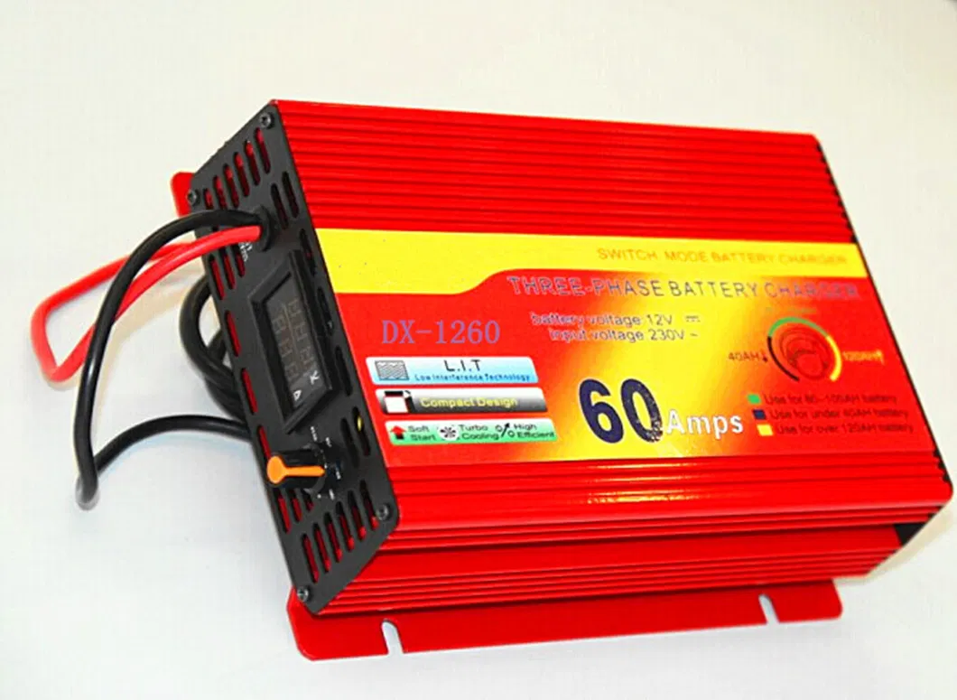 DC12V 50A solar battery charger with digital voltmeter