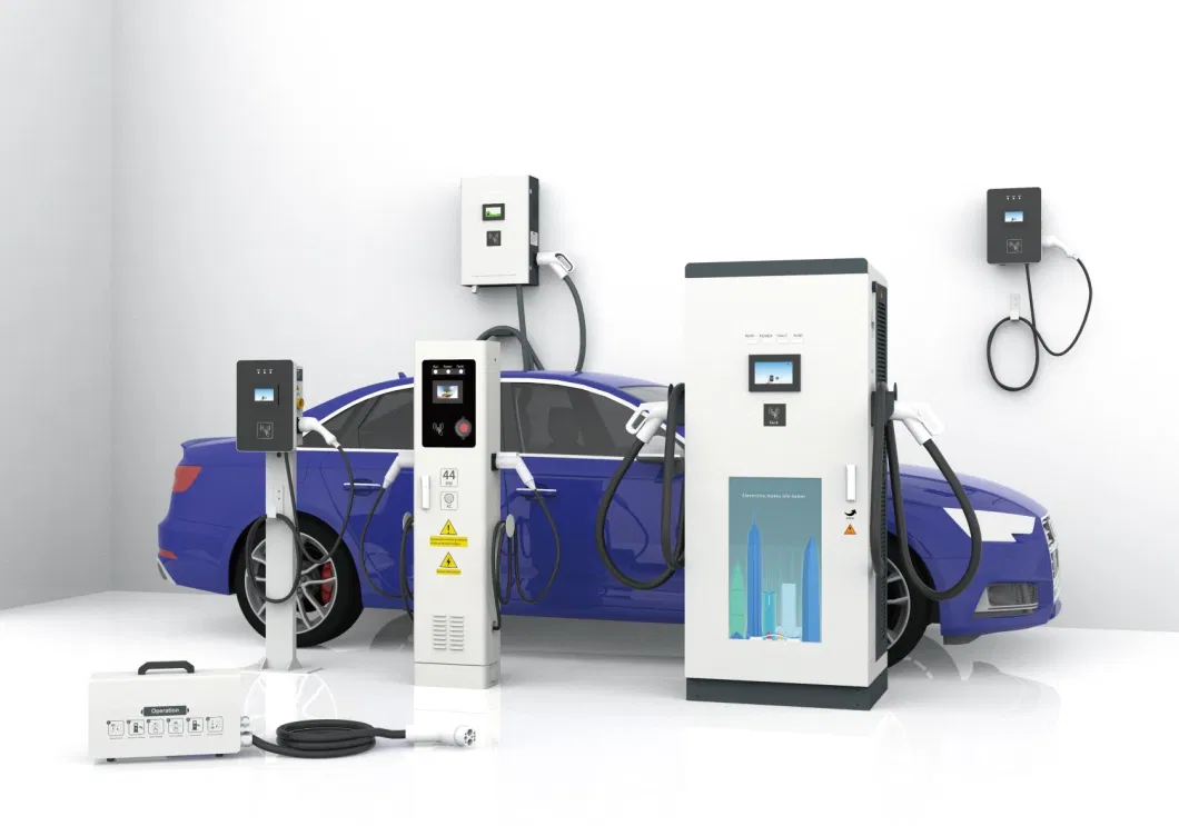 Factory Direct AC 22kw DC 60kw -200kw EV Charger CCS Chademo Ocpp EV Fast Charging Station with POS Payment System and 4G