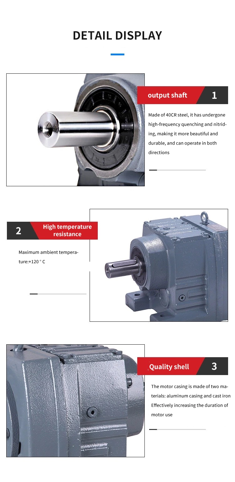 Four Major Series of Reducers, Gearboxes, R F S Helical Gearboxes, Hard Tooth Surfaces, Horizontal Electrification