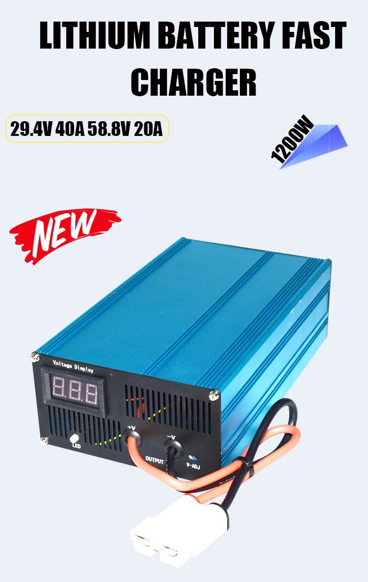 DC Battery Charger Lithium Battery Fast Charger Lithium Iron Phosphate 29.2V 36A