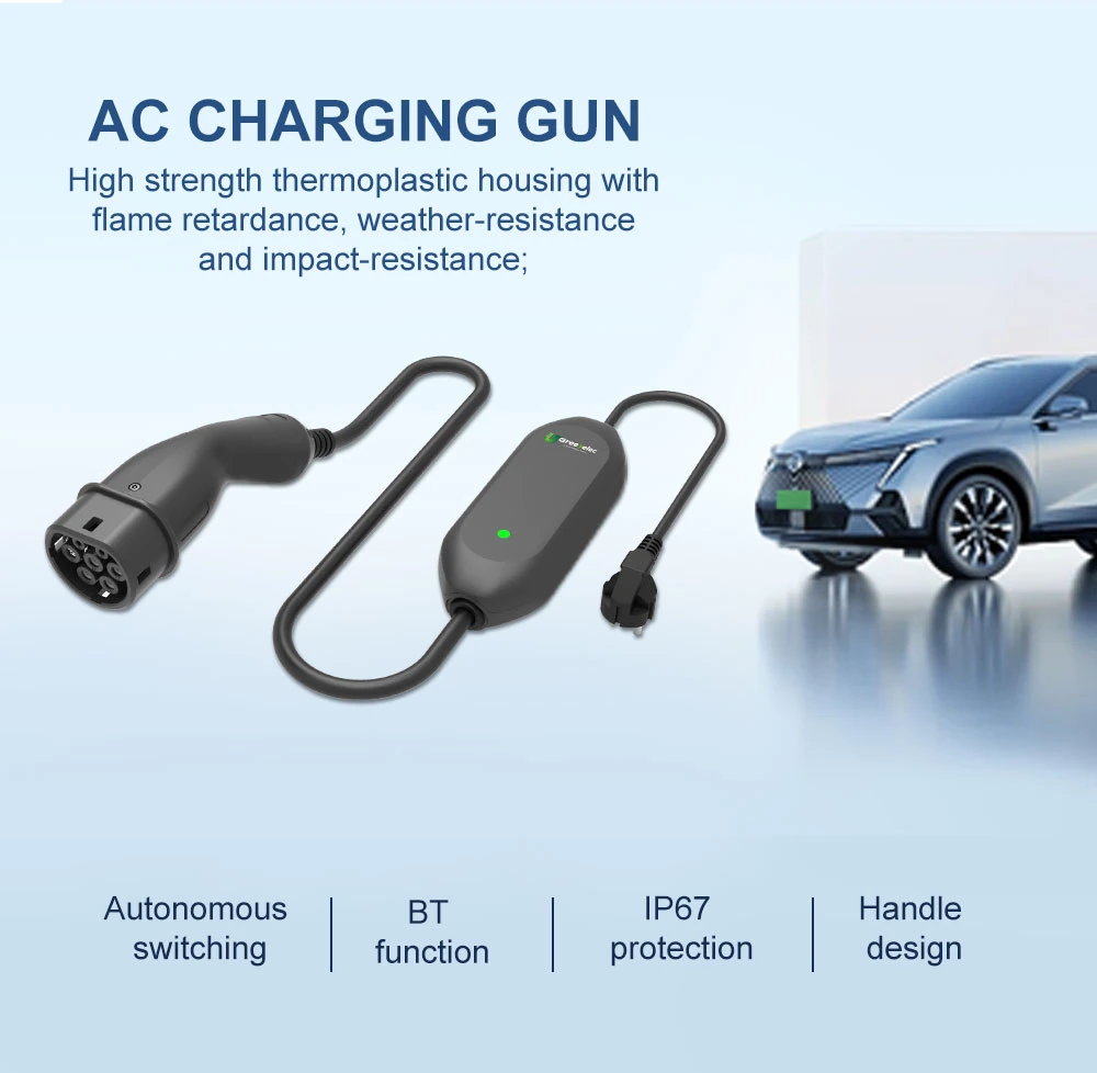 U-Greenelec Portable EV Charger Mode 2 16A 250V Plug-in Home Charging Station