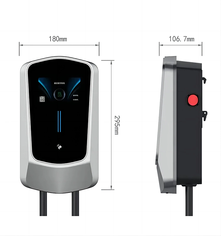 Wall-Mounted Charging Stations Car Battery Charge 220V 7kw EV Charger