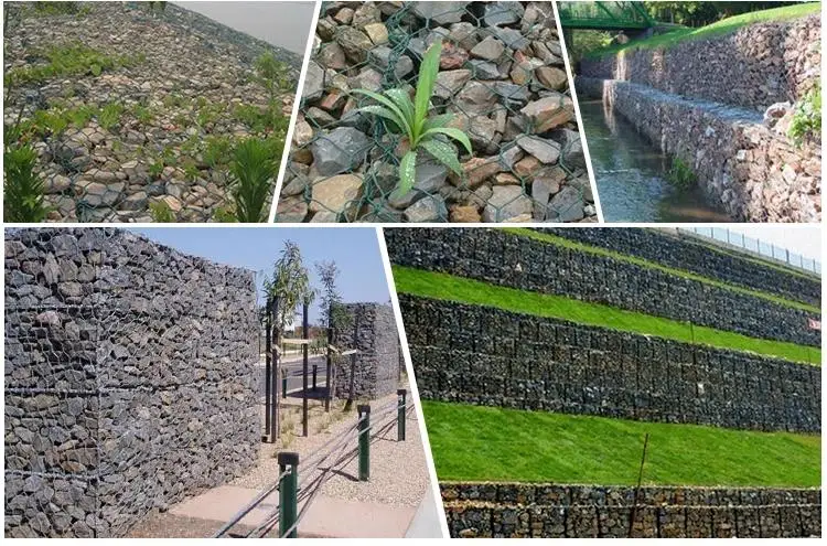 High Quality Hot Dipped Galvanized Retaining Wall Gabion Boxes Stone Cages Gabion Baskets Hexagonal Wire Mesh Gabion Box