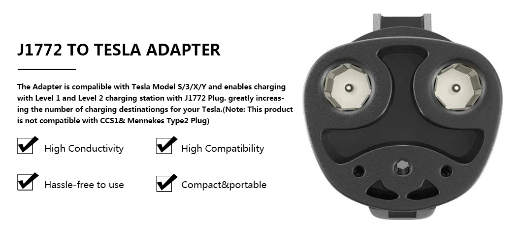 Tesla to J1772 Adapter, J1772 EV Charger