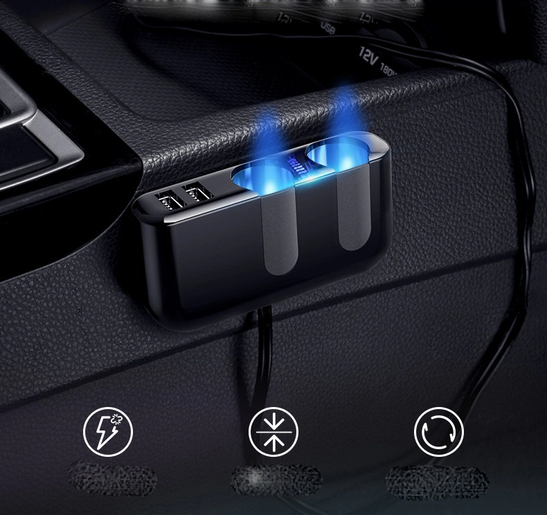 Multi-Function Car Cigarette Lighter One Drag Three Vehicle Mobile Phone Charger