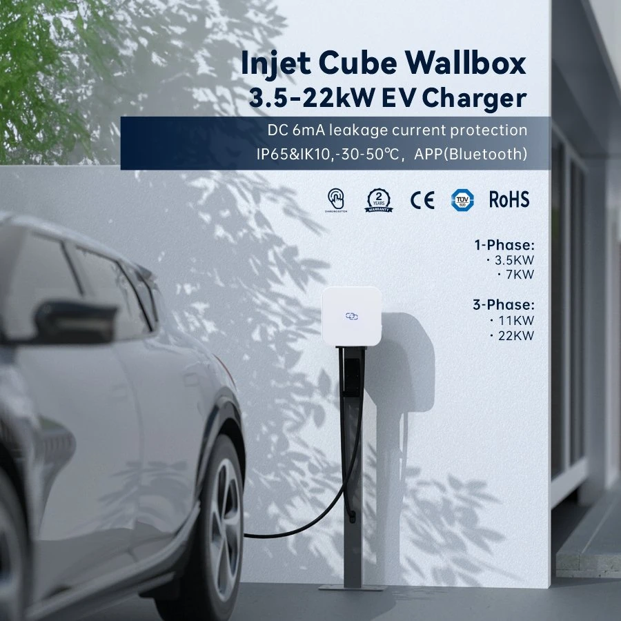 Weeyu Best Quality Home Use 3.5kw-22kw Single Gun EV Fast Charger Wall Mounted Electric Car Charging Stations Cost Suppliers