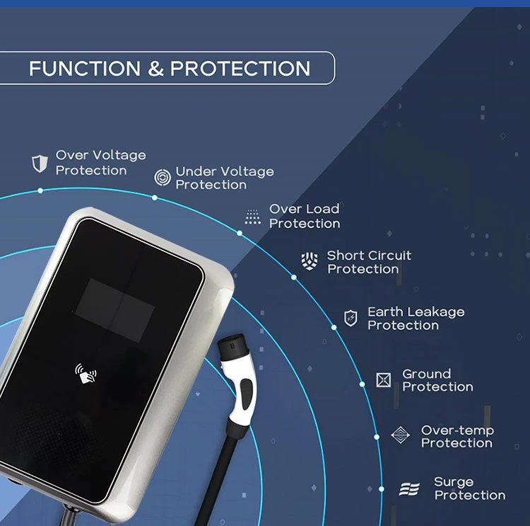 Home Use Wall-Mounted AC Fast EV Charger