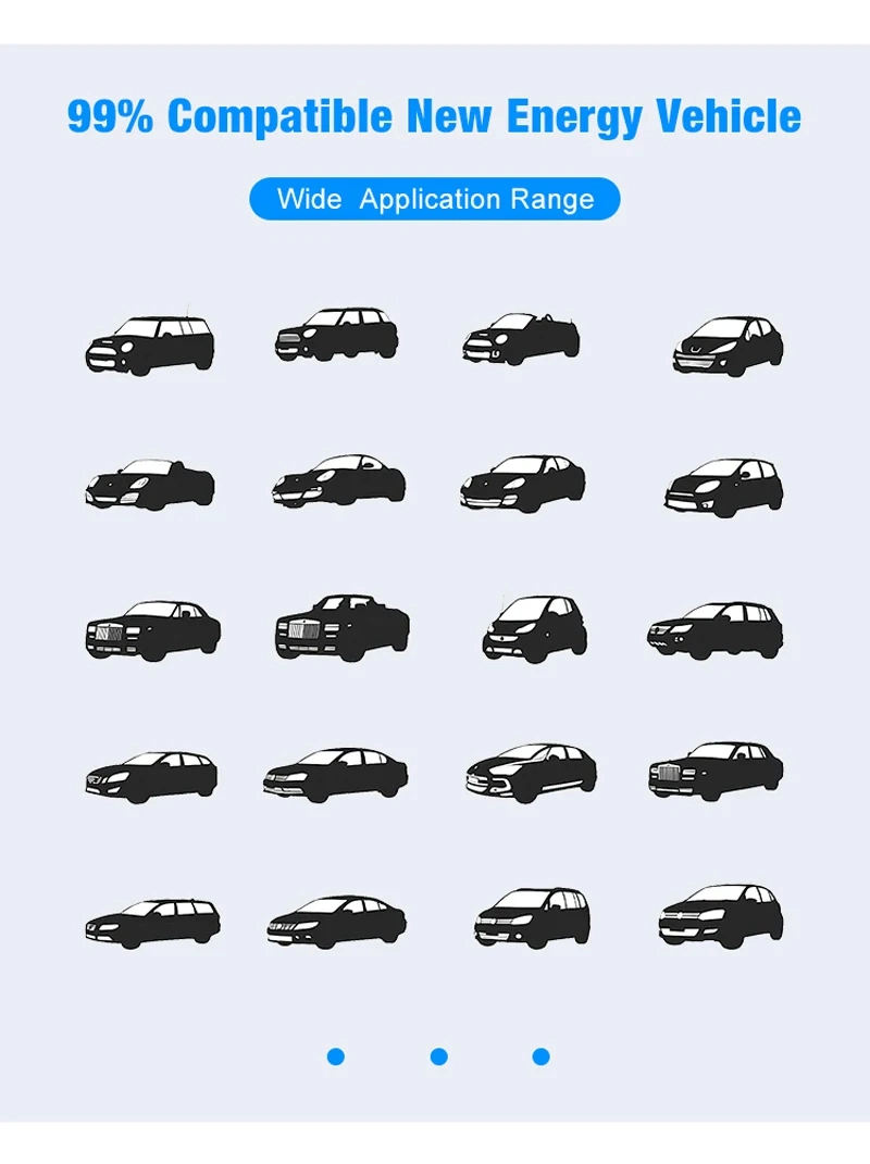 7kw 11kw 22kw Customized Wallbox and Portable EV Charger for Electric Cars