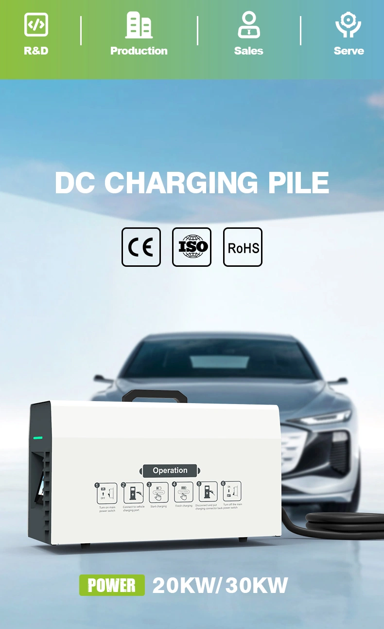 Fast Mobile DC Portable Single Gun EV Charger 20kw 30kw 40kw United States Standard CCS1 Charging Station Power Bank with Charging Gun