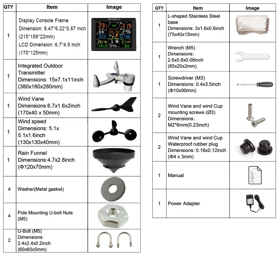 Hedao LCD Display Automatic Weather Station with Wind Direction