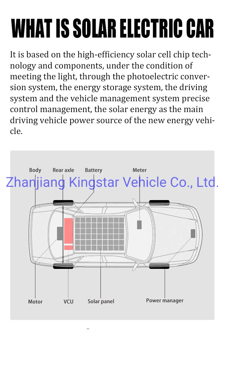 Solar Electric passenger car EV for sale KINGSTAR E7