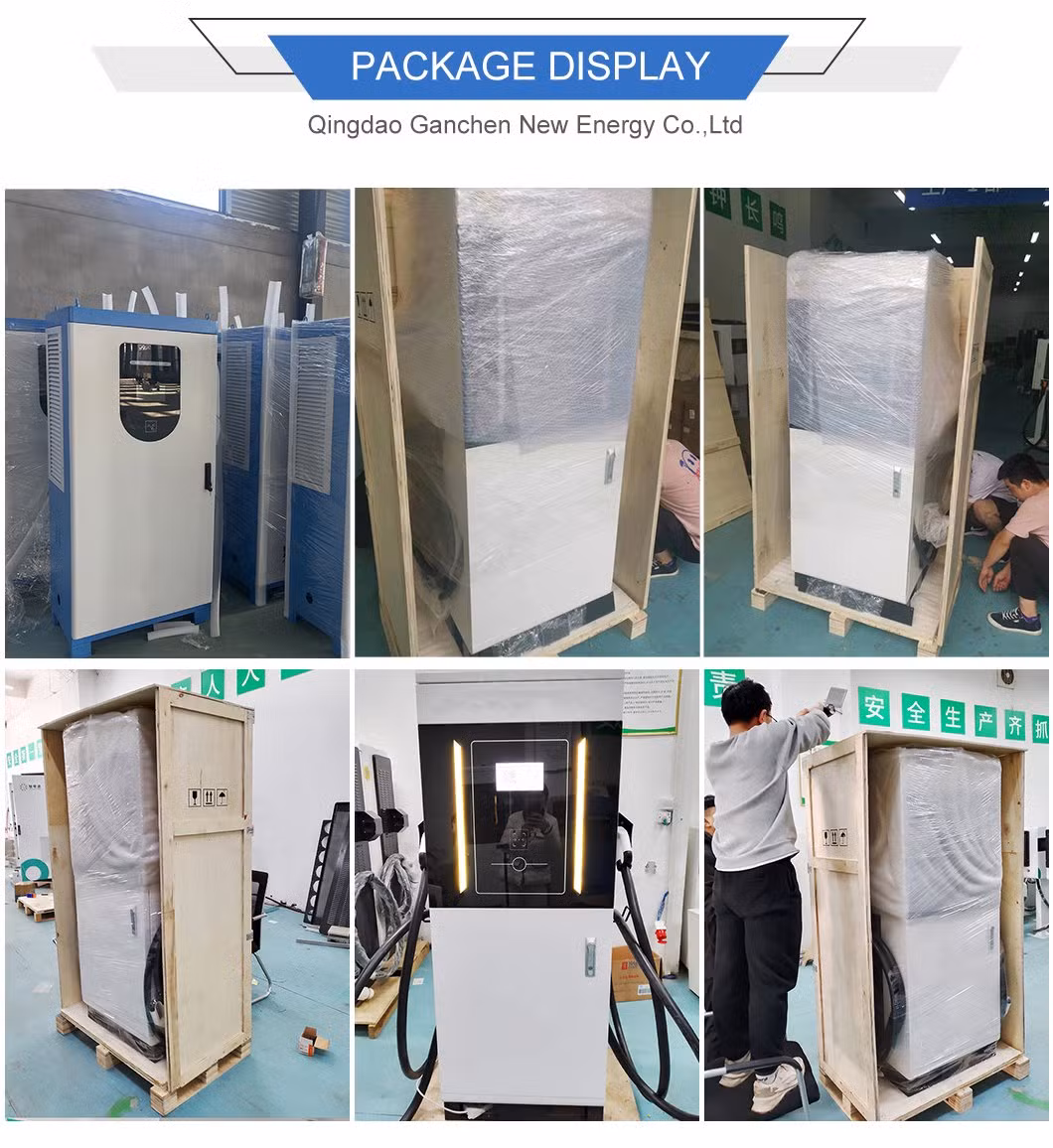 DC Fast Truck Public EV Charging Station 150kw 250kw 240kw Charger with Advertising Screen