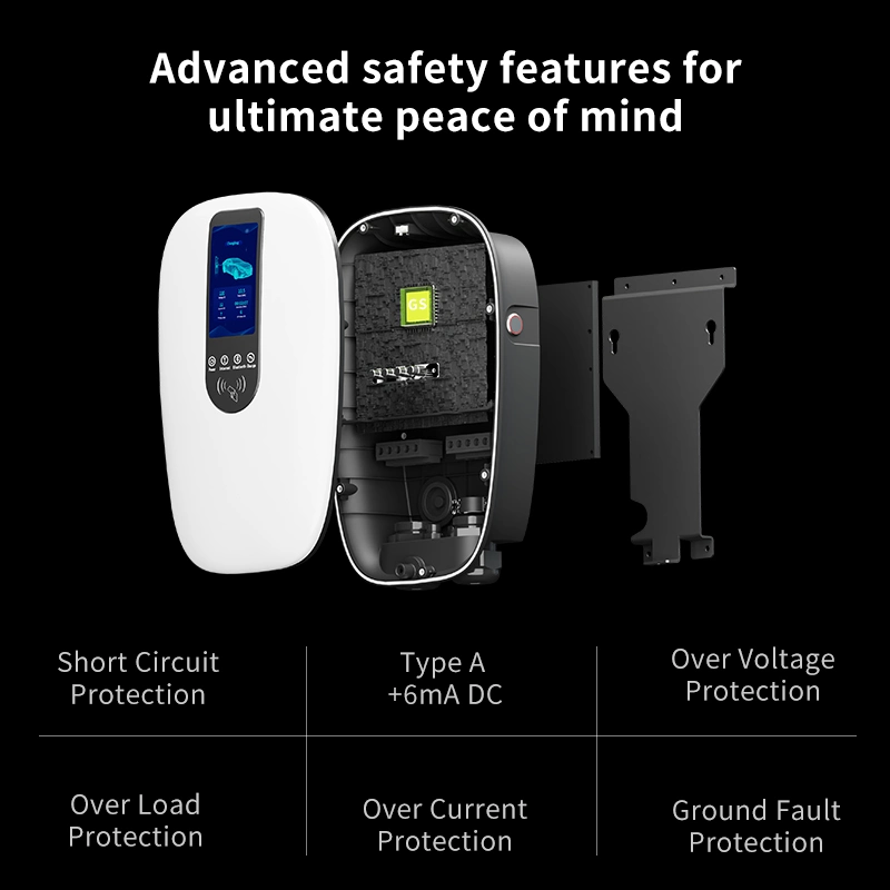 CE/RoHS Approved Smart Electric Vehicle Wallbox Car Charger Type/Gbt for Home Use