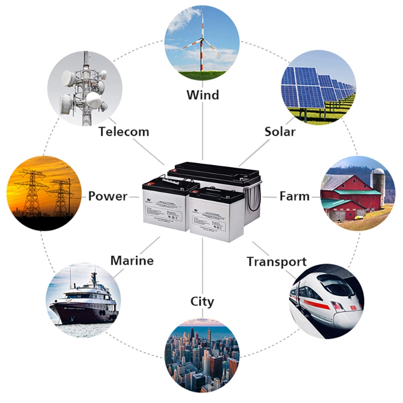 Solar Gel Battery 12V 180ah Lead Acid Deep Cycle Storage Battery