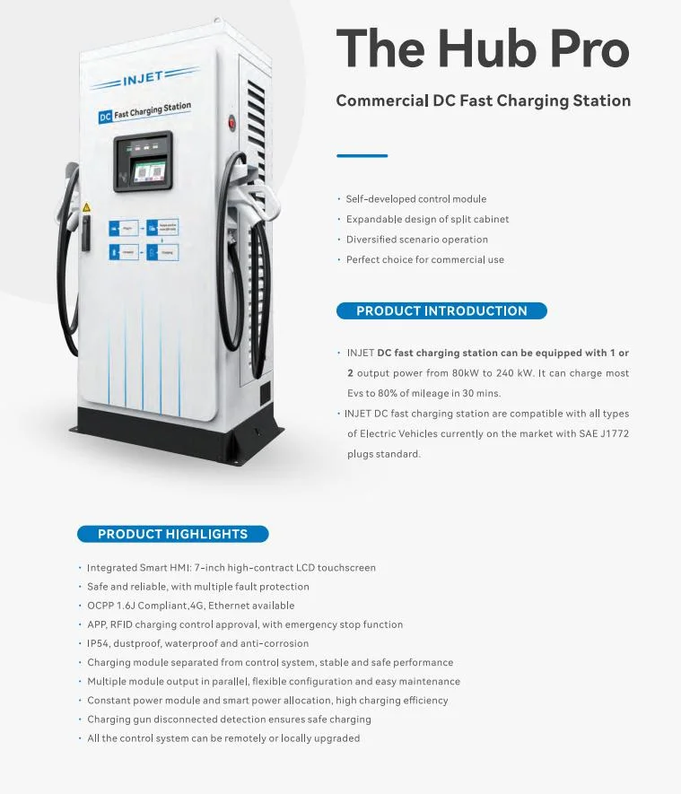 60kw 120kw 180kw 240kw Commercial EV Cars Charger Point DC Charger Pile Fast New Energy Electric Vehicle Charging Station