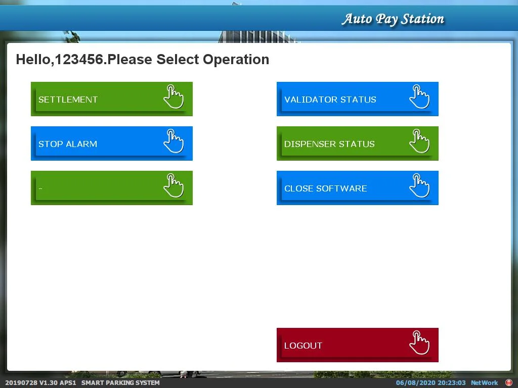 Self Payment Terminal Kiosk Parking Management System Station Airport Parking Kiosk