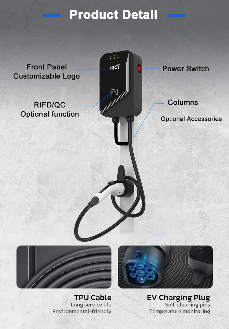 Home EV Charging Station AC Charging Electric Vehicle Charging Point 7kw 11kw 22kw EV Charger