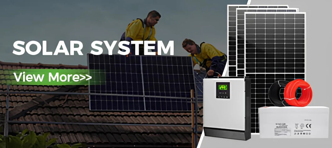 Residential Complete Hybrid Solar System 20W All in One Solar Panel Energy System Cost Power Generating for Home with EV Charger