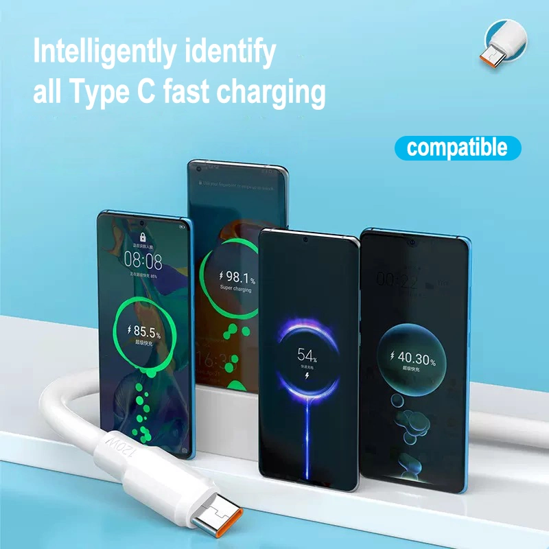 Super Fast Flash Charger to Type C Lightning Data Charging Charge Cable