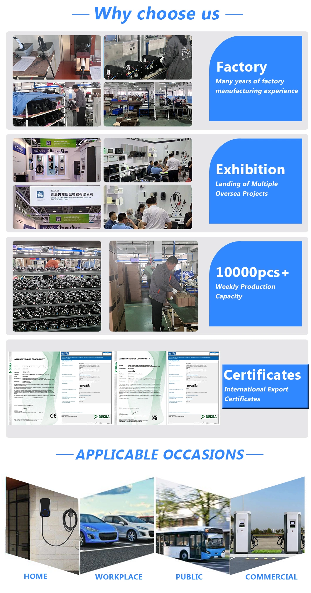 Business Ocpp Type2 7kw 11kw 22kw 16A 32A AC Charging Station for Electric Vehicles Wallbox EV Charger