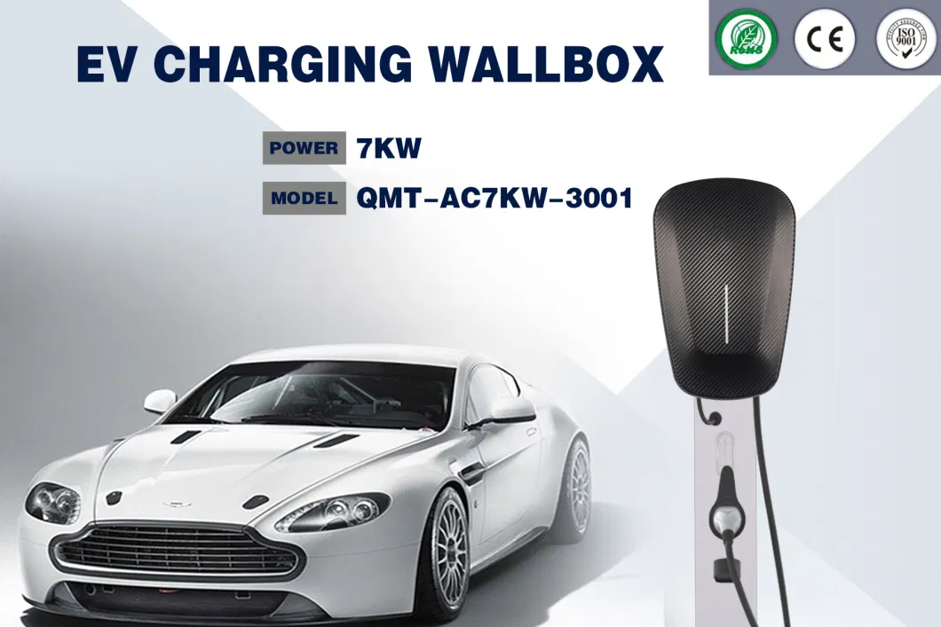 Matt Black AC 7kw Wall Box Electric Car Charger Charging Staion Wall Mount EV Chargers